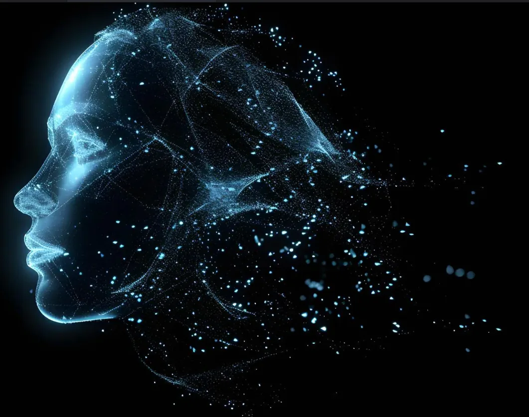 Holografická AI hlava — Cyndvexai Neurónové centrum